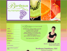 Tablet Screenshot of bordeauxnutrition.com